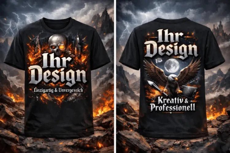 Ihr personalisiertes T-Shirt - auf beiden Seiten bedruckt!