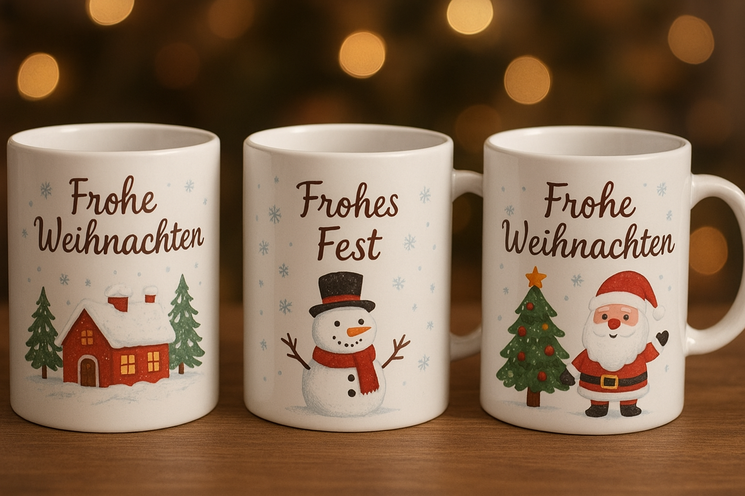 Personalisierte Weihnachts- und Neujahrstassen PrintB