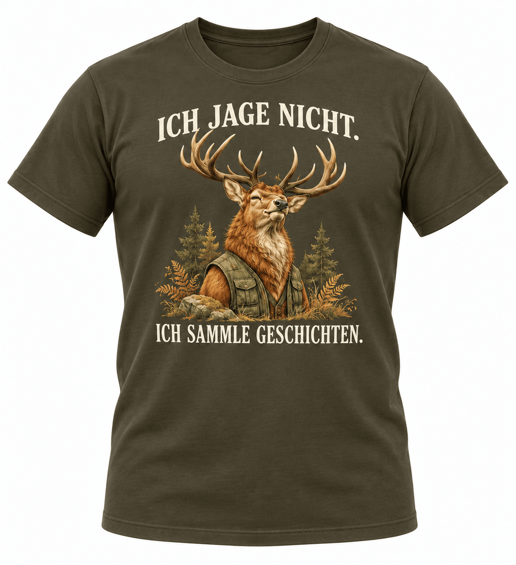 Jäger T-Shirt mit lustigen Tiermotiven und Jagdsprüchen