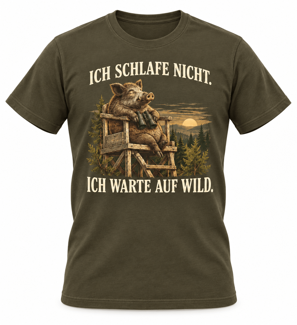 Jäger T-Shirt mit lustigen Tiermotiven und Jagdsprüchen