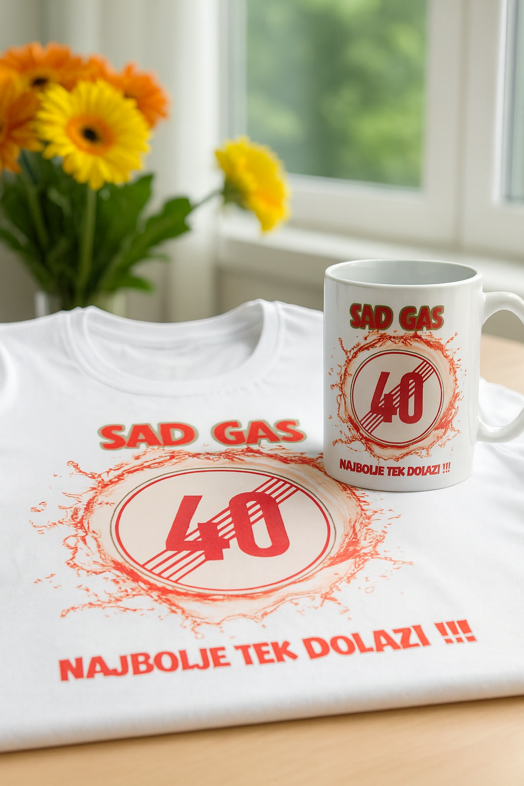 Geburtstags T-Shirt mit Gratis Tasse - Geschenkset | PrintB