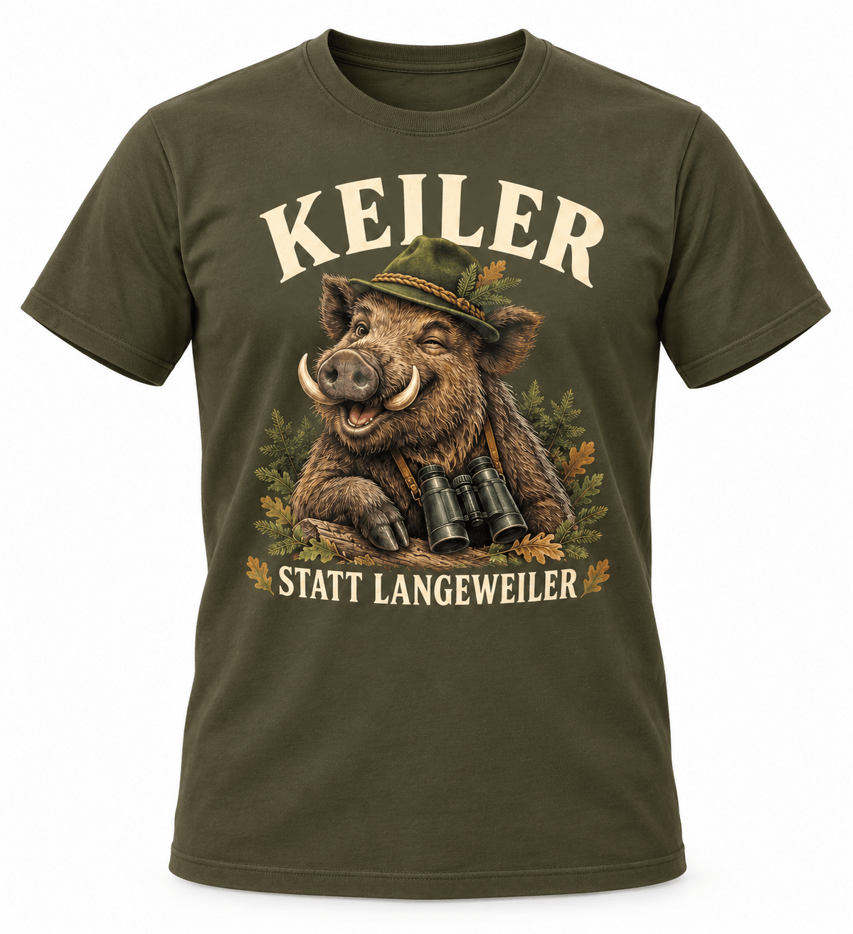 Jäger T-Shirt mit lustigen Tiermotiven und Jagdsprüchen