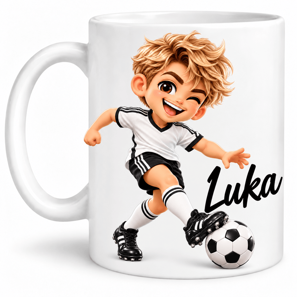 Personalisierte Tasse für Männer mit Namen – 3D-Cartoon Berufe & Hobbys