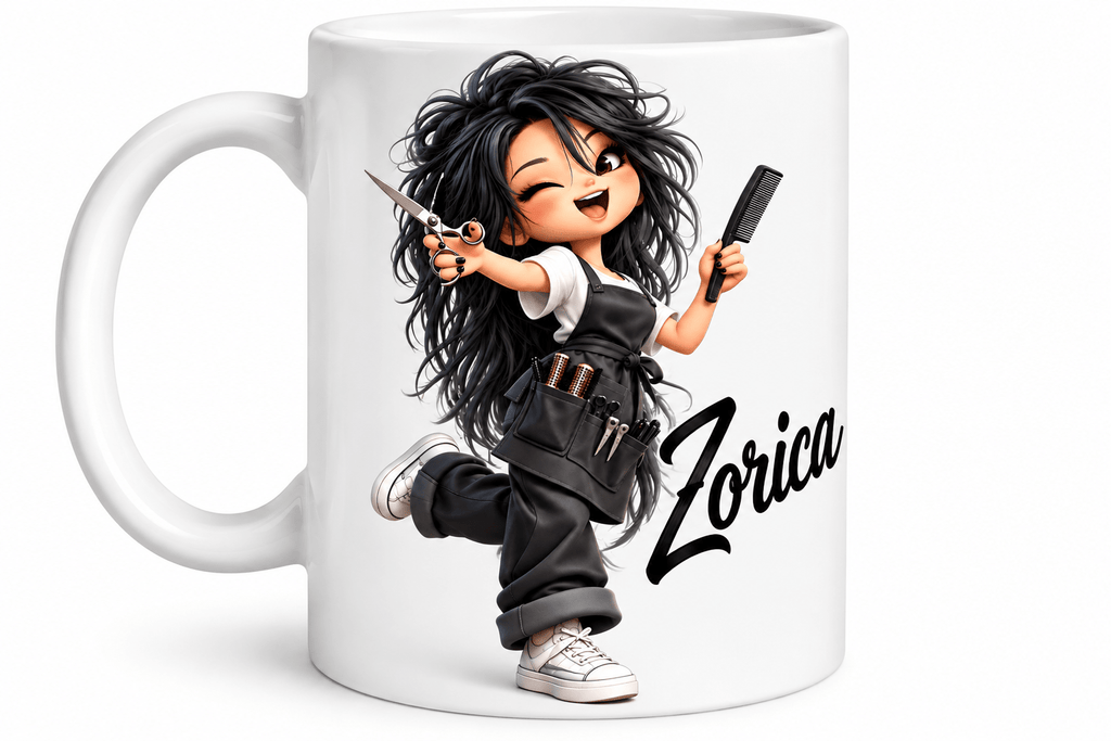 Personalisierte Tasse mit Namen – 3D-Cartoon, Berufe & Spaß