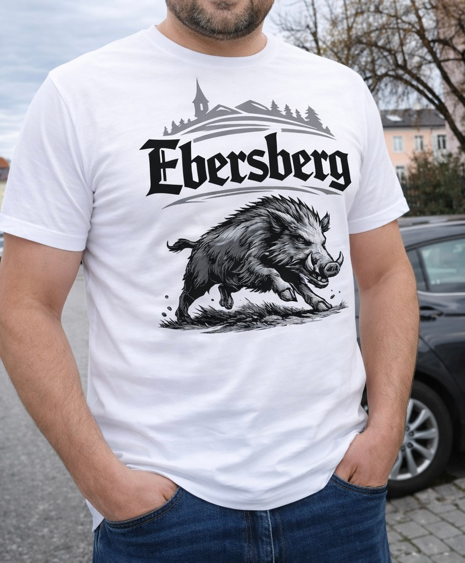 Ebersberg Wildschwein T-Shirt – Premium Druck