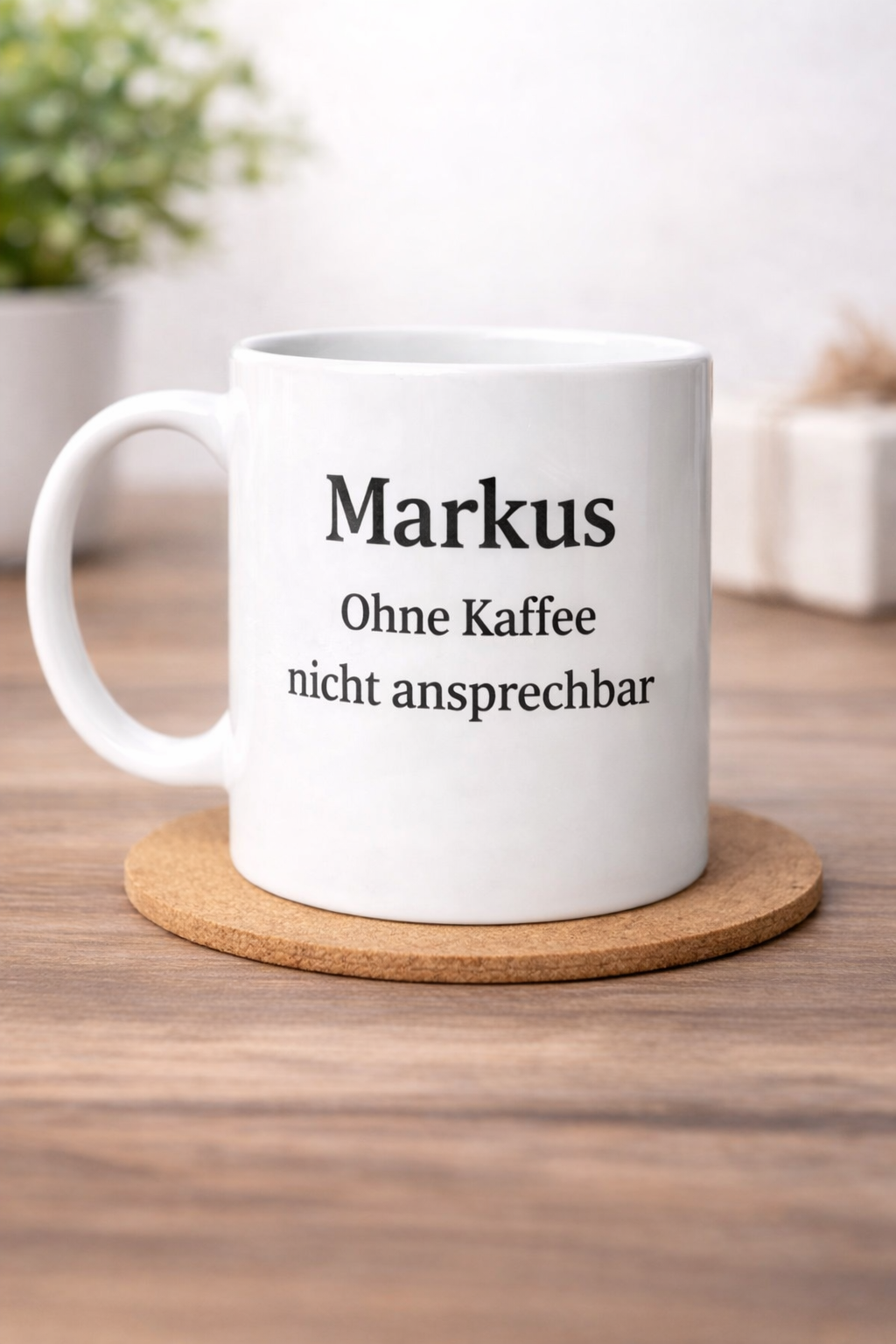 Personalisierte Tasse mit Namen und Wunschtext