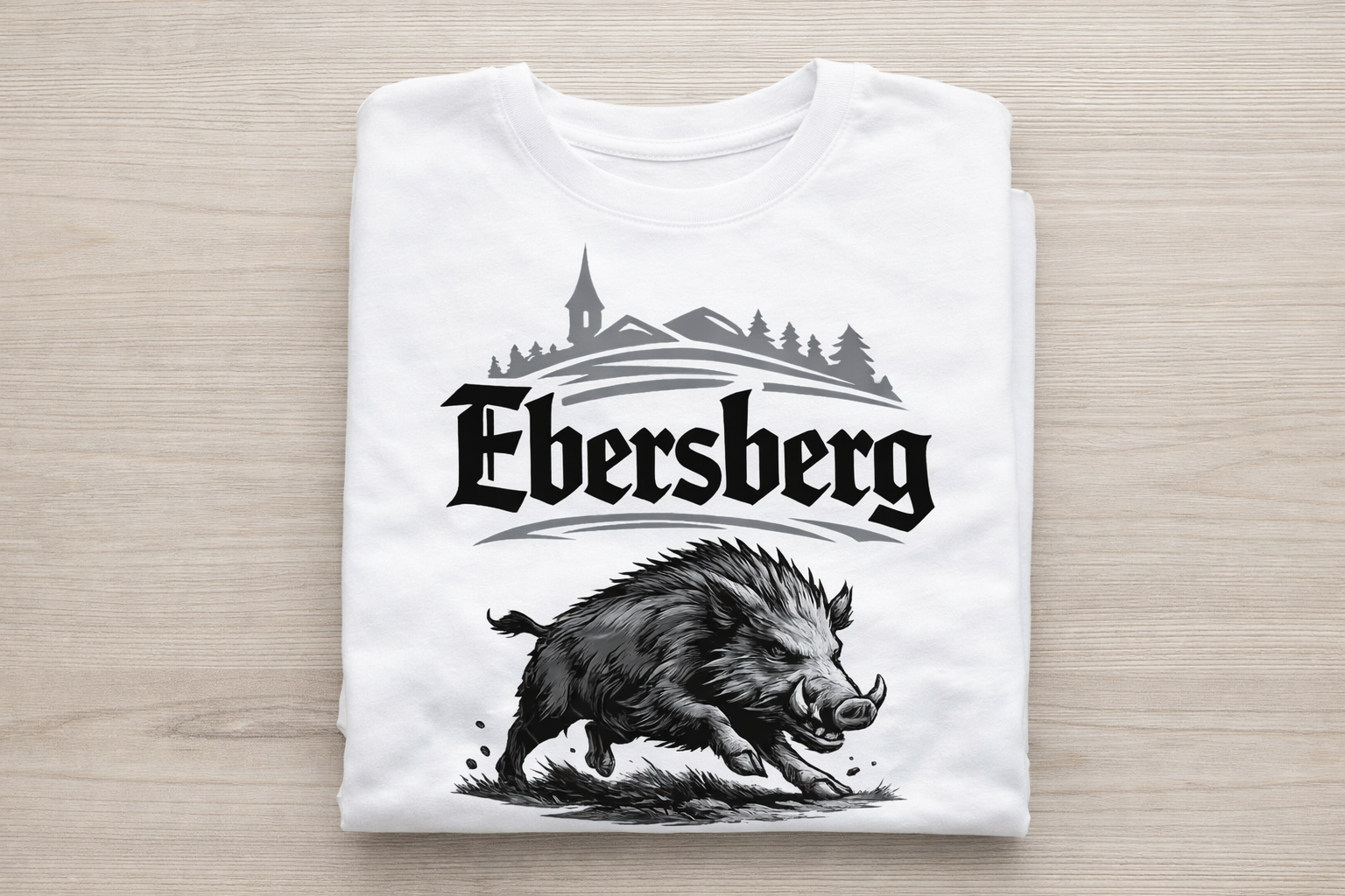 Ebersberg Wildschwein T-Shirt – Premium Druck