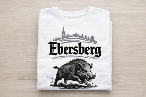 Ebersberg Wildschwein T-Shirt – Premium Druck