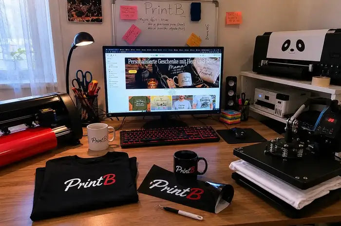 Personalisierte T-Shirts und Tassen – PrintB Ebersberg