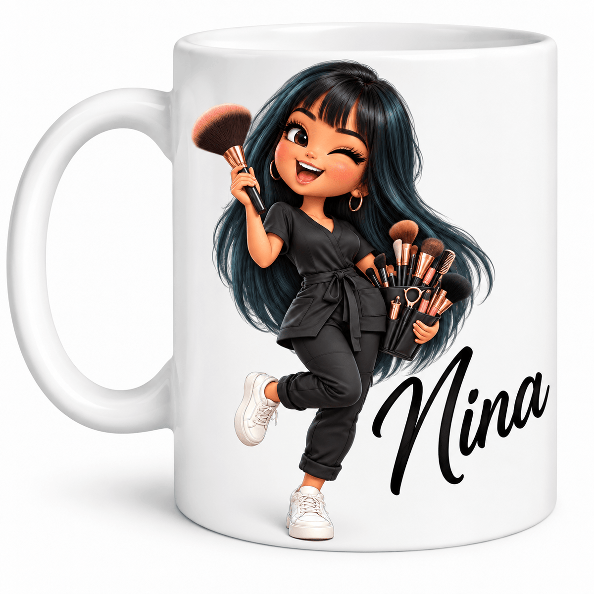 Personalisierte Tasse mit Namen – 3D-Cartoon, Berufe & Spaß