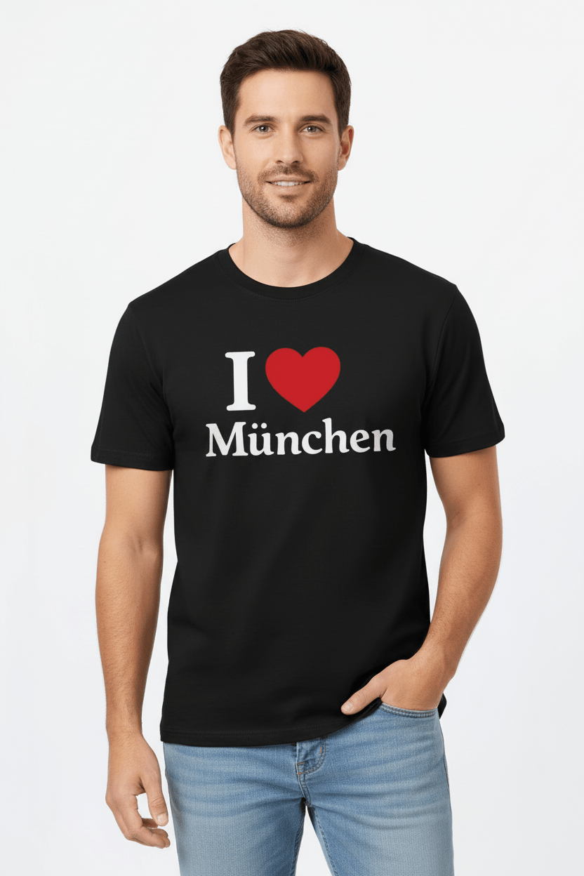 I Love München schwarz