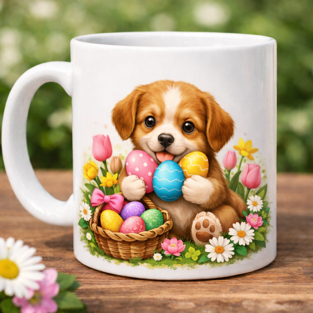 Personalisierte Ostertasse mit Namen – Osterkorb Design – PrintB