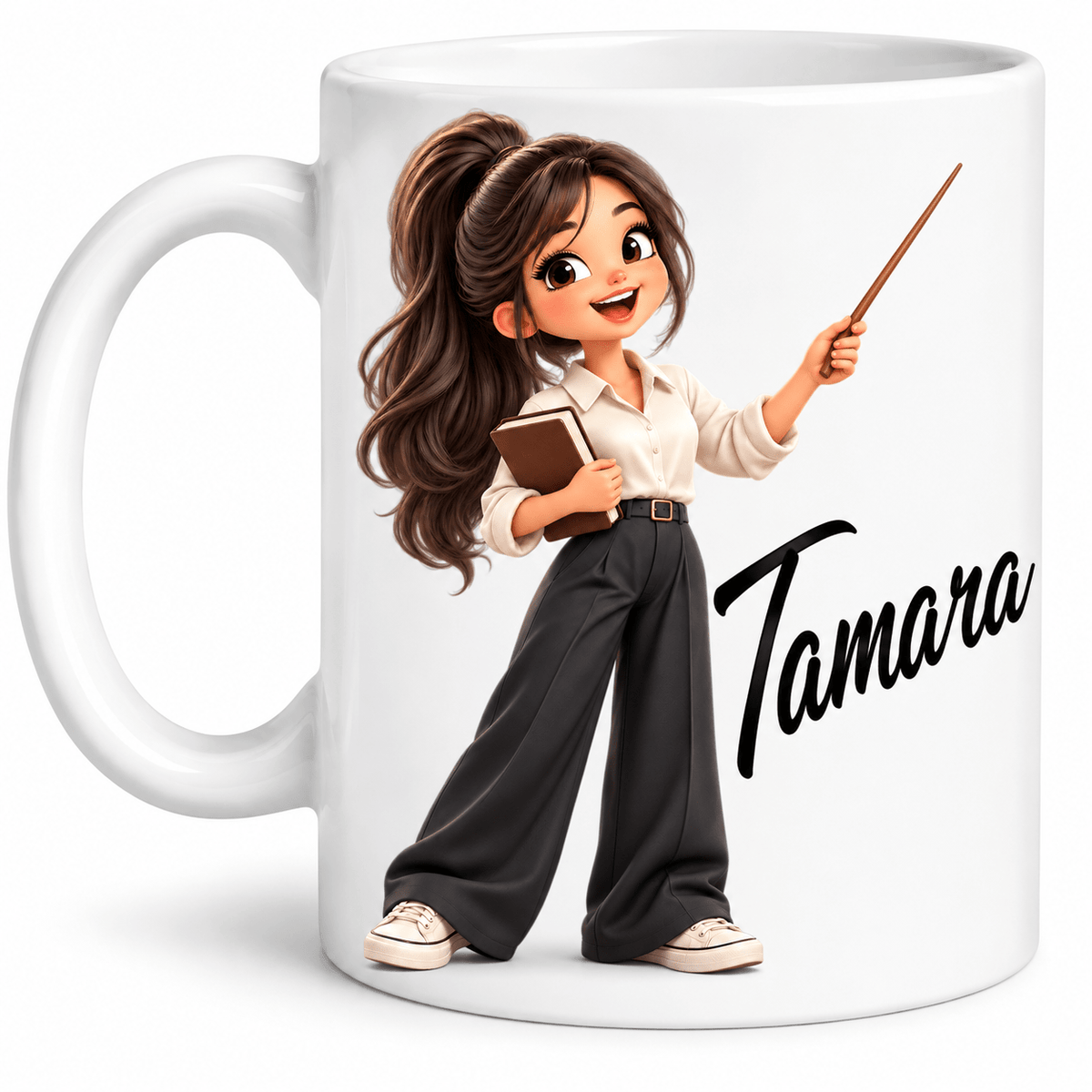 Personalisierte Tasse mit Namen – 3D-Cartoon, Berufe & Spaß