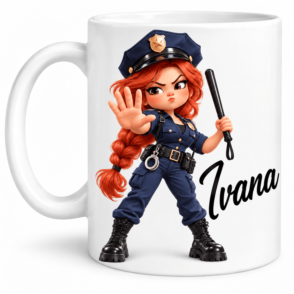 Personalisierte Tasse mit Namen – 3D-Cartoon, Berufe & Spaß