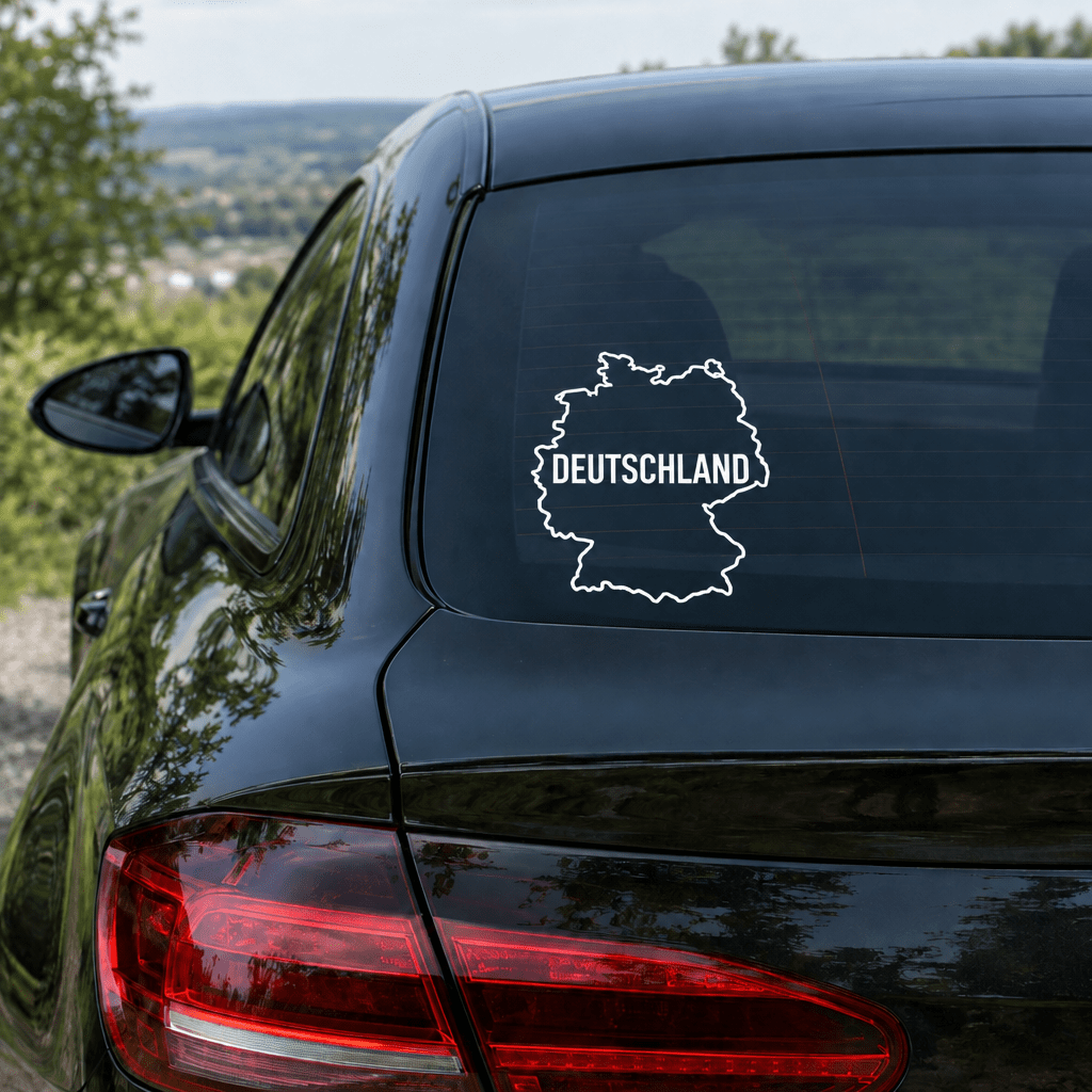 Veća nalepnica Nemačke na zadnjoj šajbi